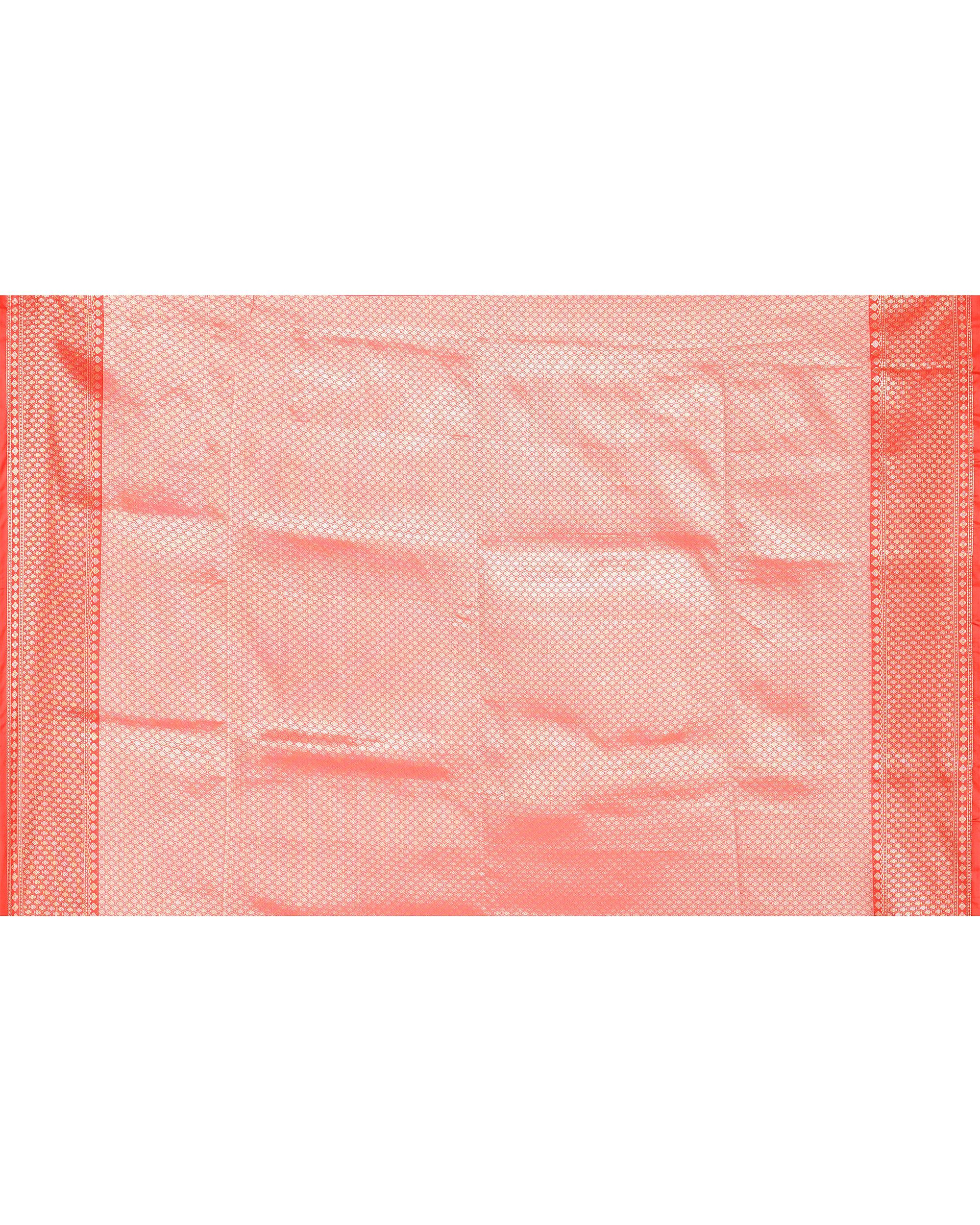 Piyari Fashion Women's Handloom Off White Bangalore Silk Saree With Zari Border | Grocsy