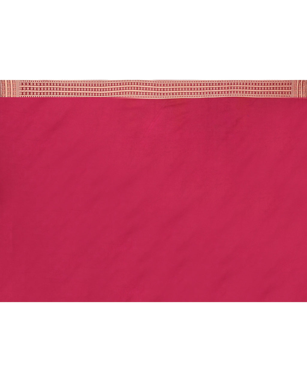 Piyari Fashion Women's Handloom Deep Magenta Bangalore Silk Saree With Zari Border | Grocsy