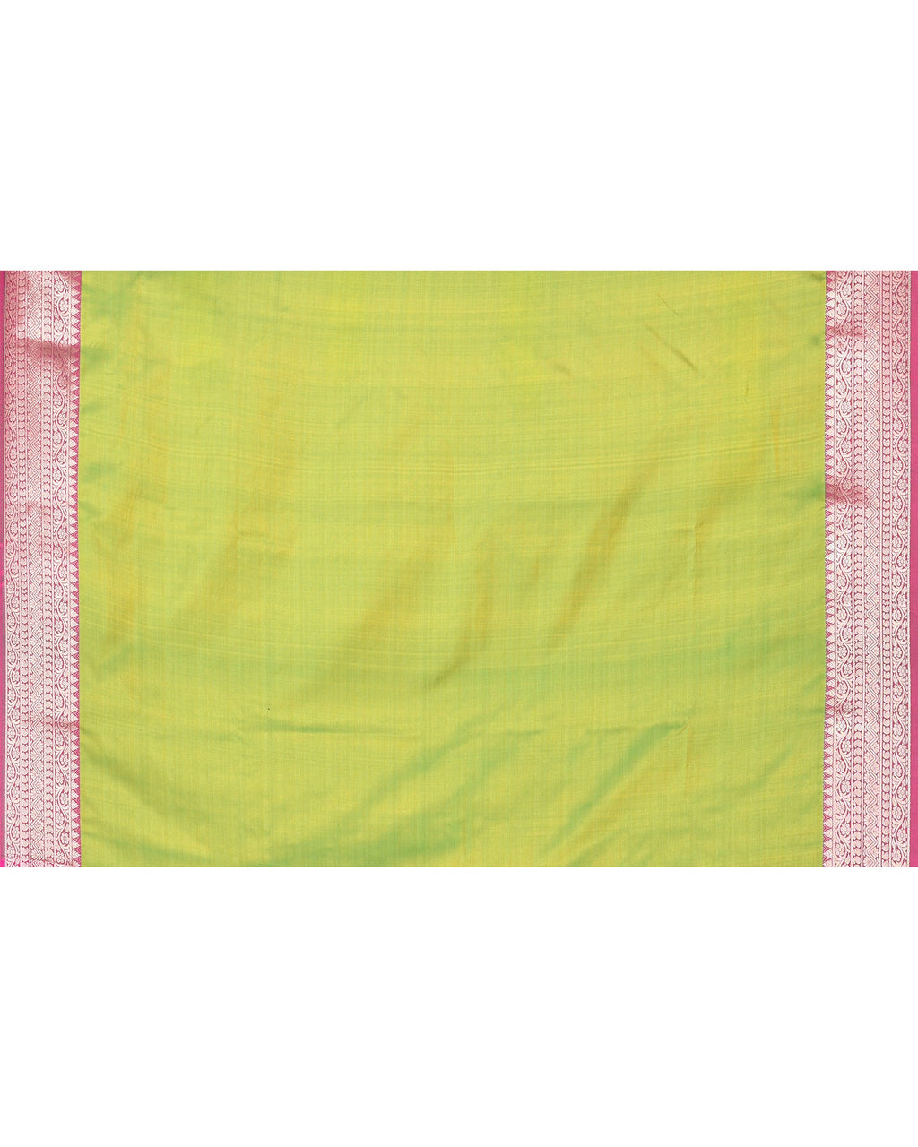 Piyari Fashion Women's Handloom Pastel Pink Yellow Bangalore Silk Saree With Zari Border | Grocsy