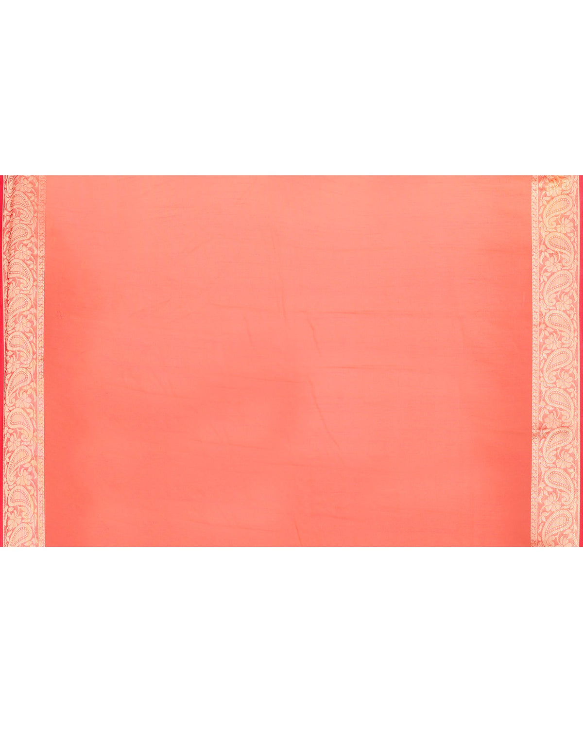 Piyari Fashion Women's Orange Organza Silk Saree With Zari Border | Grocsy
