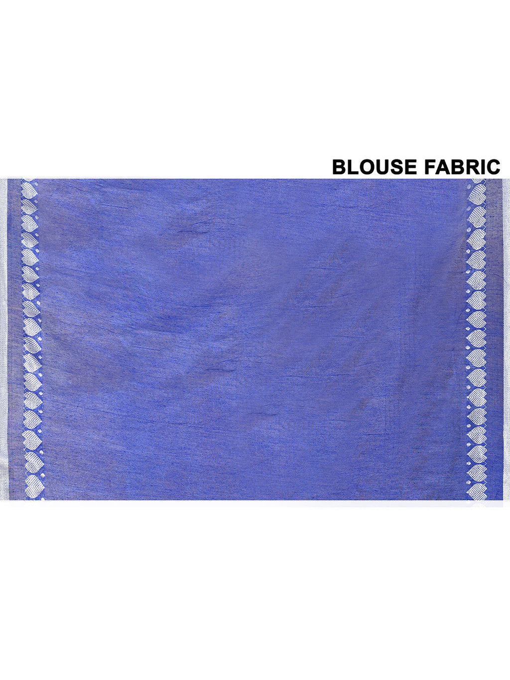 Piyari Fashion Women's Love Border Royal Blue Tissue Saree With Blouse Piece | Grocsy