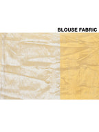 Piyari Fashion Women's Silver Gold Organic Tissue Saree With Blouse Piece | Grocsy