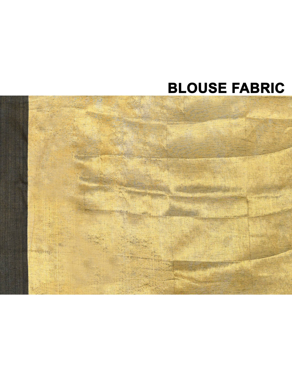 Piyari Fashion Women's Gold Organic Tissue Saree With Blouse Piece | Grocsy