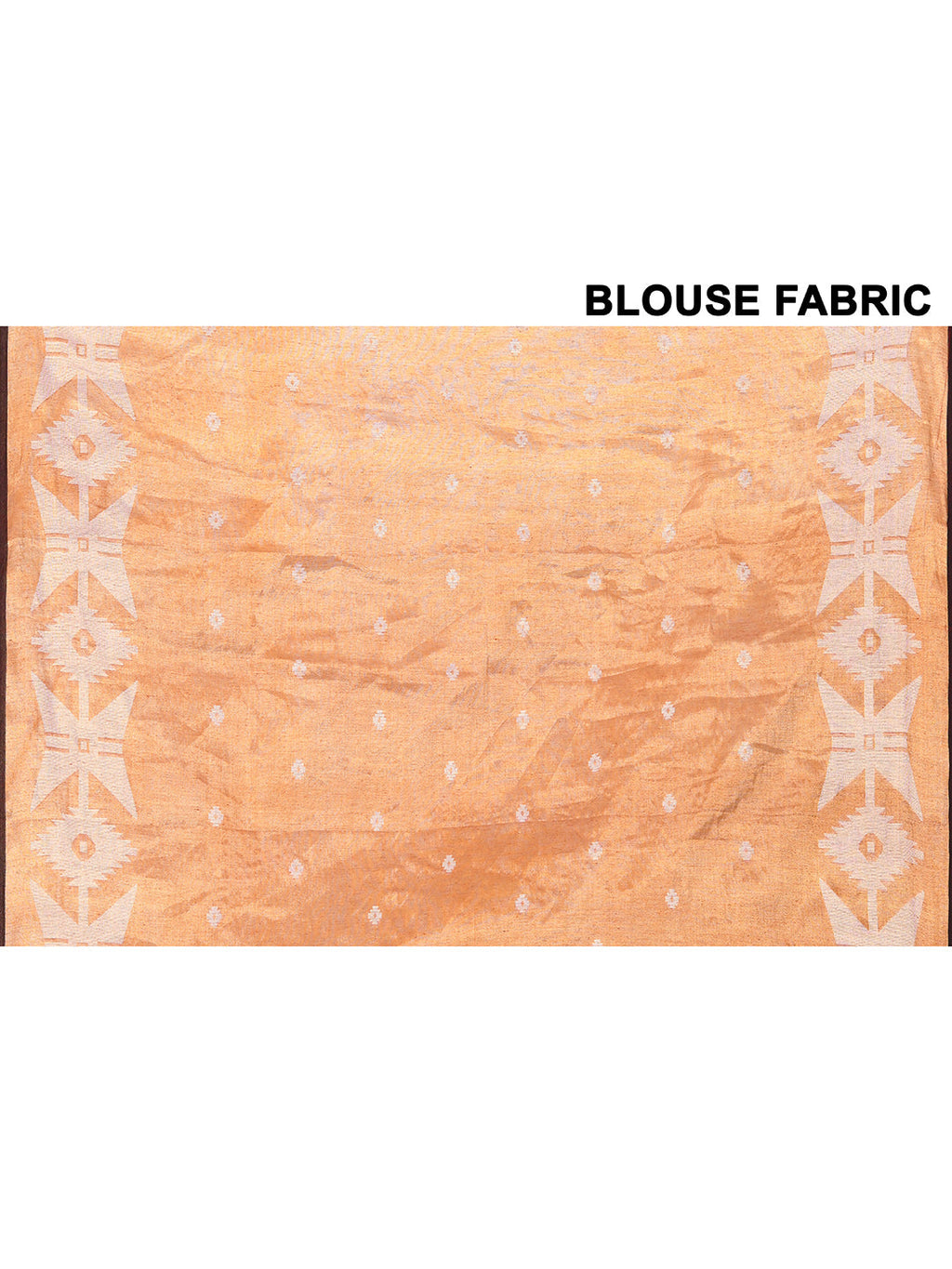 Piyari Fashion Women's Orange Dual Tone Organic Tissue Jamdani Saree With Blouse Piece | Grocsy