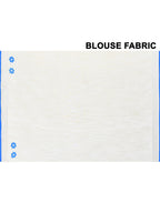 Piyari Fashion Women's White Exclusive Applique Saree With Blouse Piece | Grocsy