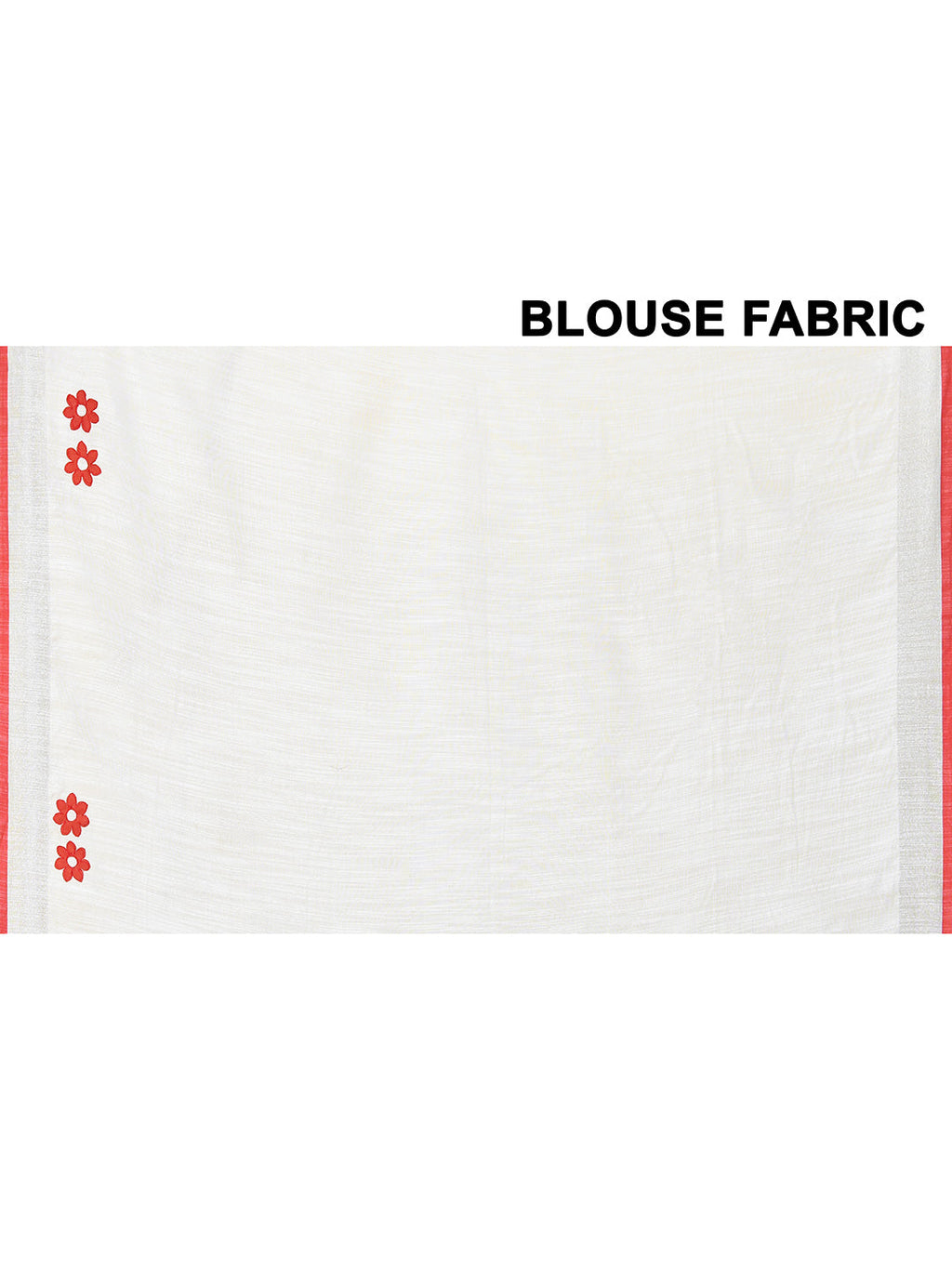 Piyari Fashion Women's White Exclusive Applique Saree With Blouse Piece | Grocsy