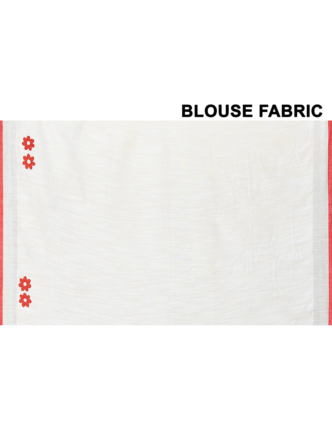 Piyari Fashion Women's White Exclusive Applique Saree With Blouse Piece | Grocsy