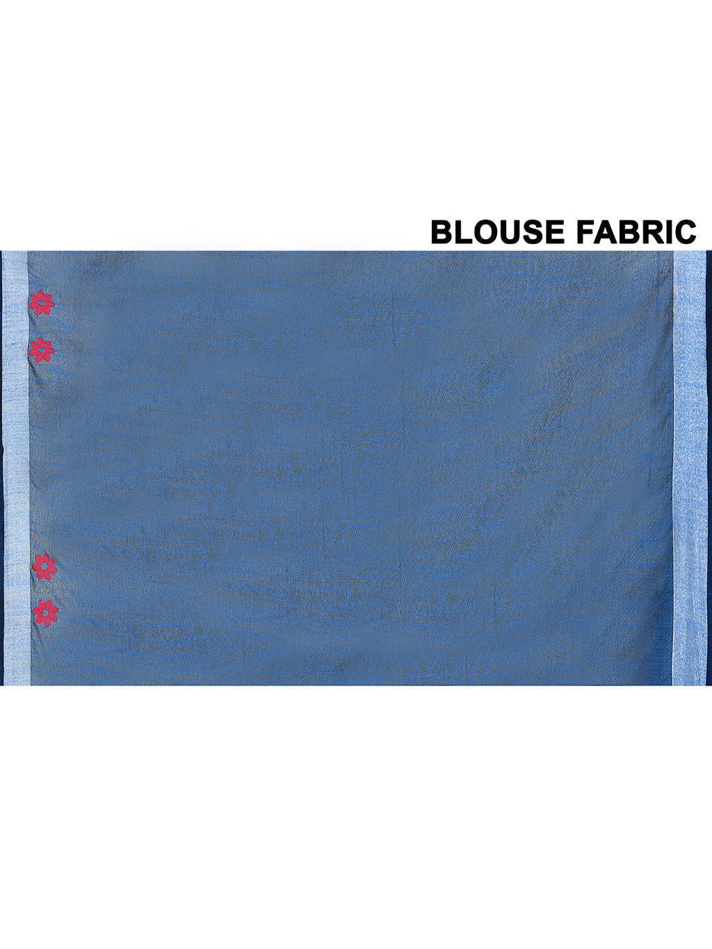 Piyari Fashion Women's Royal Blue Exclusive Applique Saree With Blouse Piece | Grocsy