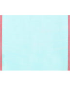 Piyari Fashion Women's Light Sky Blue Cotton Handloom Jamdani Saree With Blouse | Grocsy