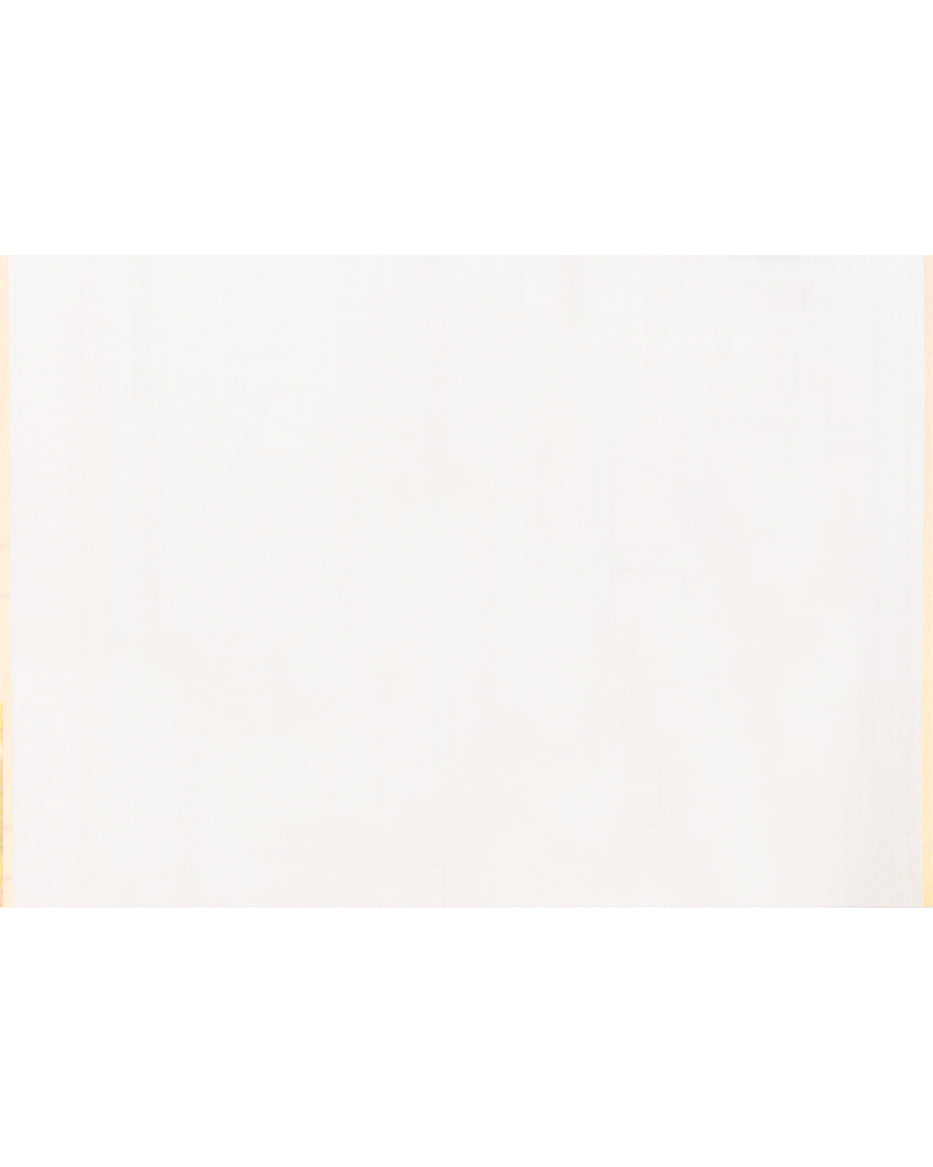 Piyari Fashion Women's Grey White Cotton Handloom Jamdani Saree With Blouse | Grocsy