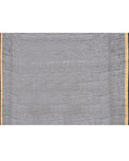 Piyari Fashion Women's Black Blue Cotton Handloom Jamdani Saree With Blouse | Grocsy