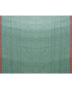 Piyari Fashion Women's Dark Green Cotton Handloom Jamdani Saree With Blouse | Grocsy