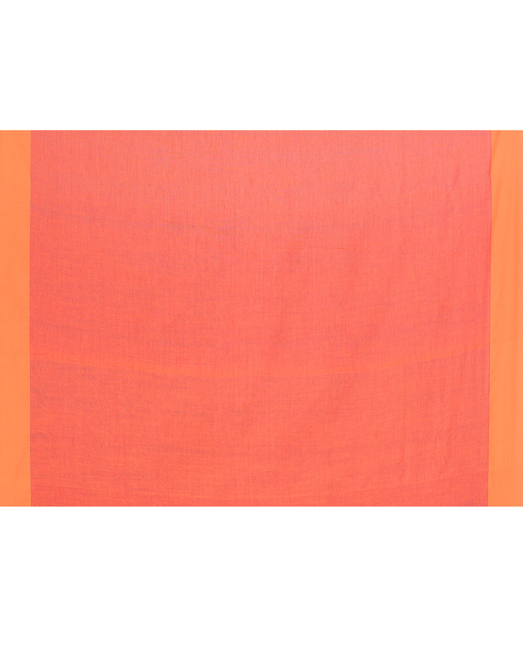 Piyari Fashion Orange Border Rani Pink Cotton Saree With Tassels | Grocsy
