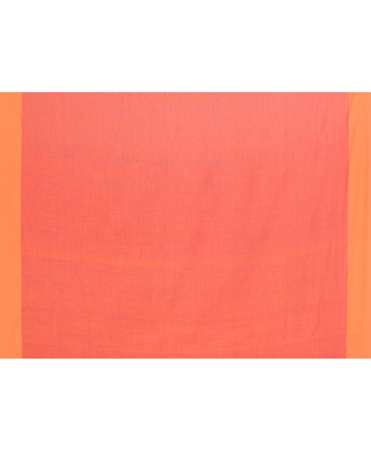 Piyari Fashion Orange Border Rani Pink Cotton Saree With Tassels | Grocsy