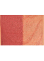 Piyari Fashion Women`s Maroon Cotton Handloom Saree With Gold Zari Stripes | Grocsy