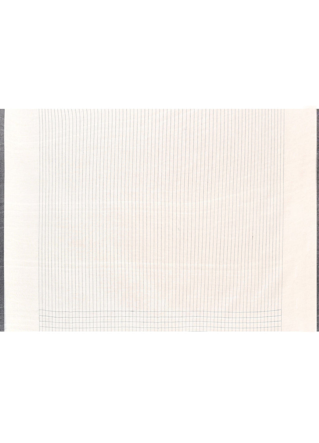 Piyari Fashion Women`s Off White Mul Cotton Handloom Jamdani Saree With Blouse | Grocsy