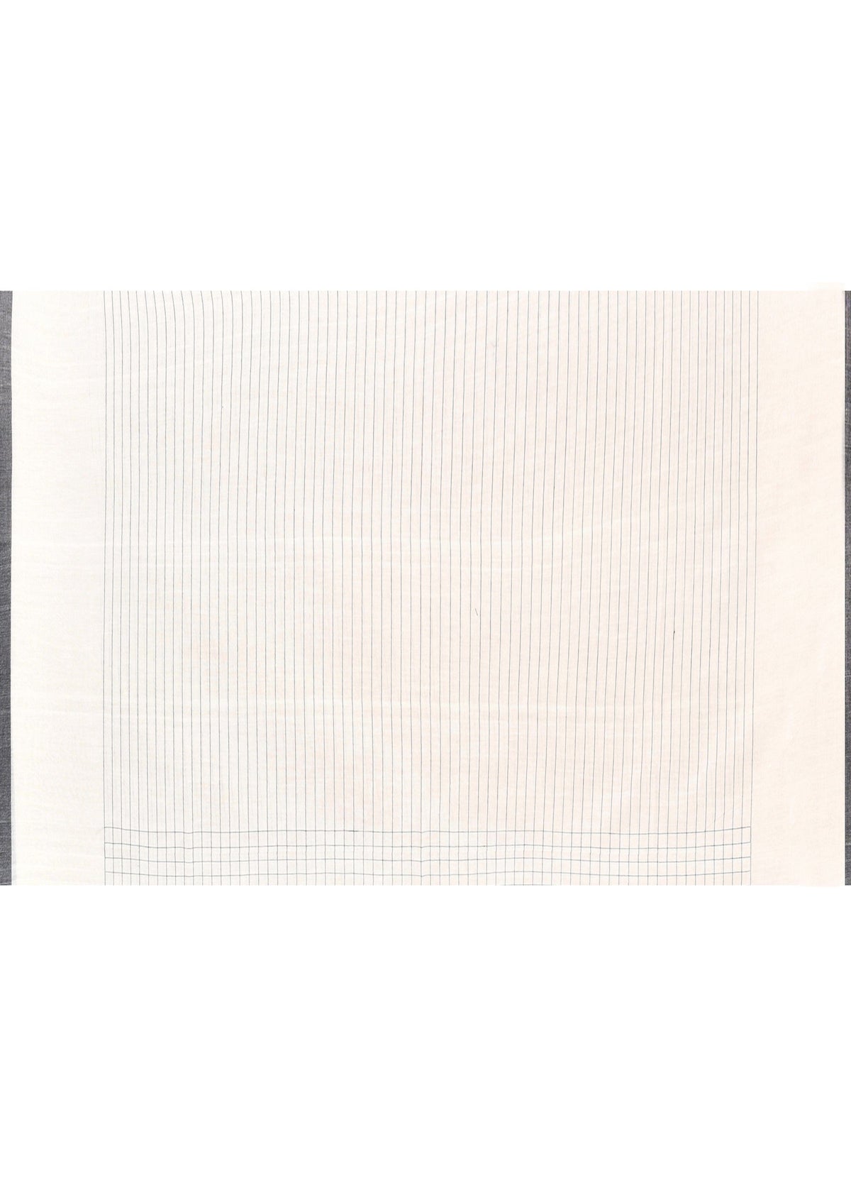 Piyari Fashion Women`s Off White Mul Cotton Handloom Jamdani Saree With Blouse | Grocsy