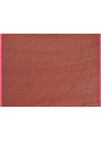 Piyari Fashion Women`s Brown Mul Cotton Handloom Jamdani Saree With Blouse | Grocsy