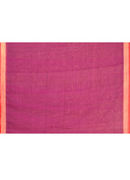 Piyari Fashion Women`s Cotton Handloom Magenta Sequin Saree With Blouse | Grocsy