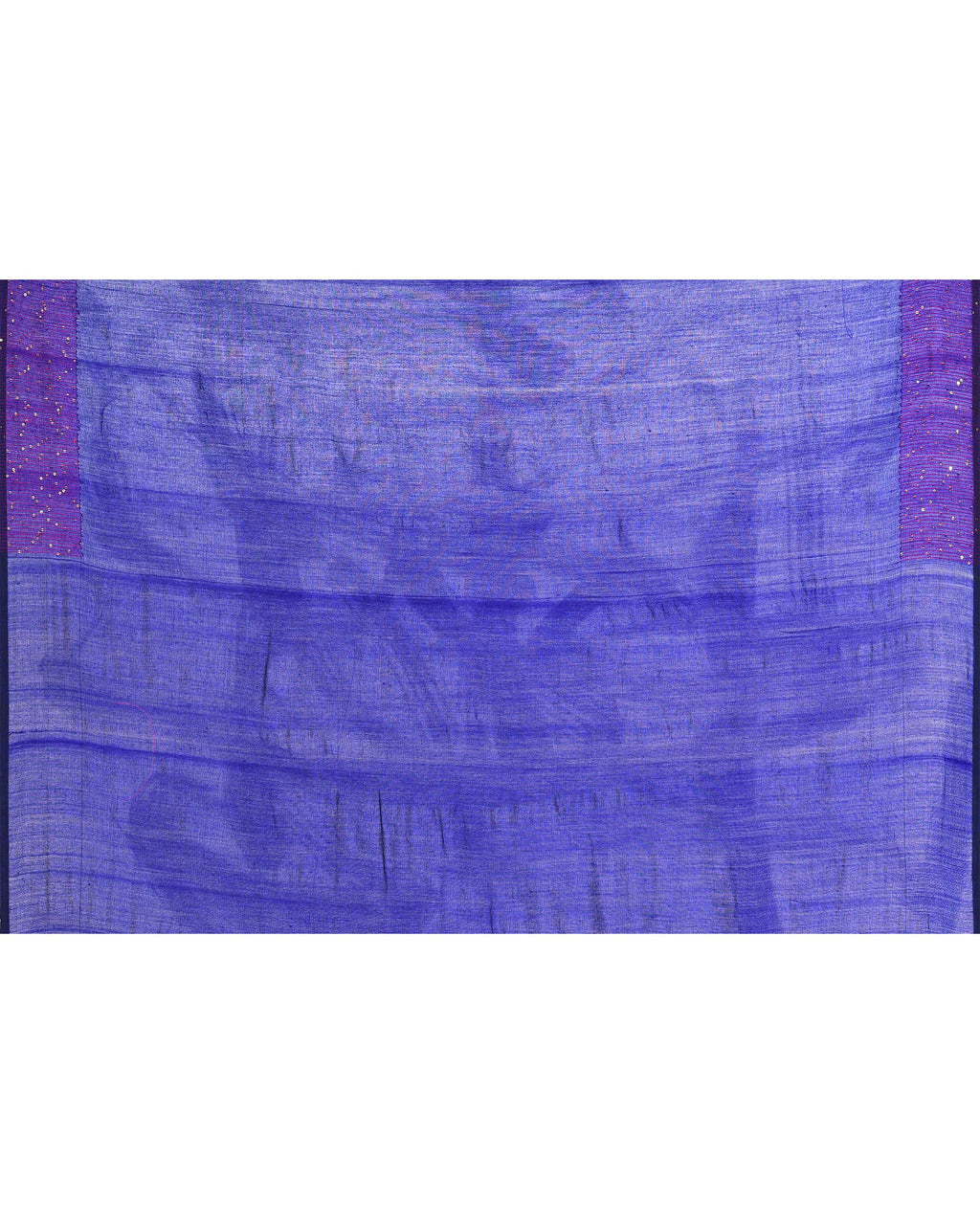 Piyari Fashion Women's Blue Embellished Sequined Cotton Saree | Grocsy
