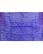 Piyari Fashion Women's Blue Embellished Sequined Cotton Saree | Grocsy