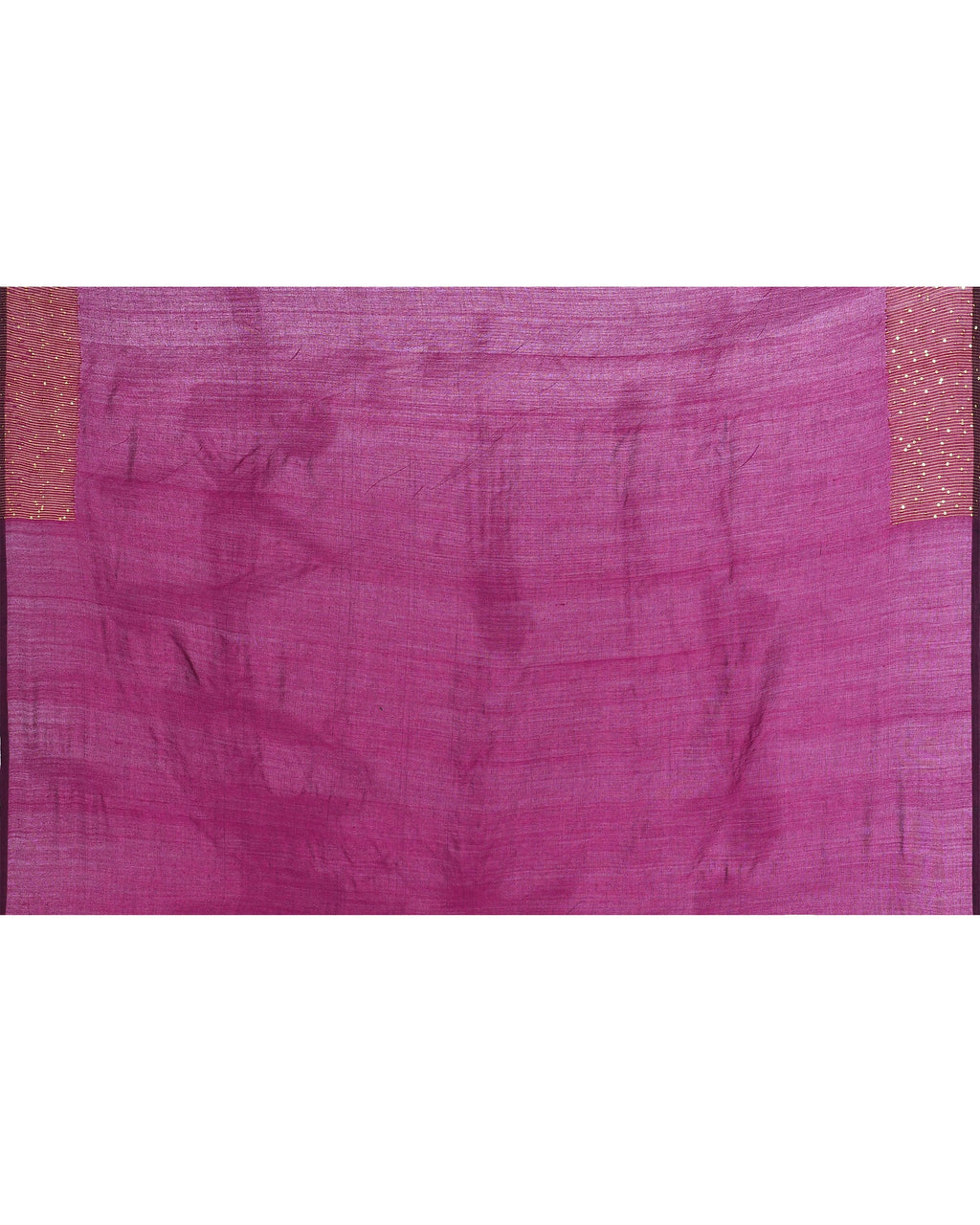 Piyari Fashion Women's Magenta Embellished Sequined Cotton Saree | Grocsy