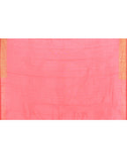 Piyari Fashion Women's Tomato Red Embellished Sequined Cotton Saree | Grocsy