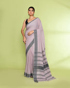 Piyari Fashion Women's Alabaster Embellished Sequined Cotton Saree | Grocsy