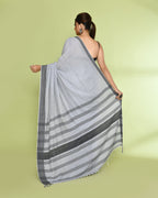 Piyari Fashion Women's Pearl Embellished Cotton Saree | Grocsy