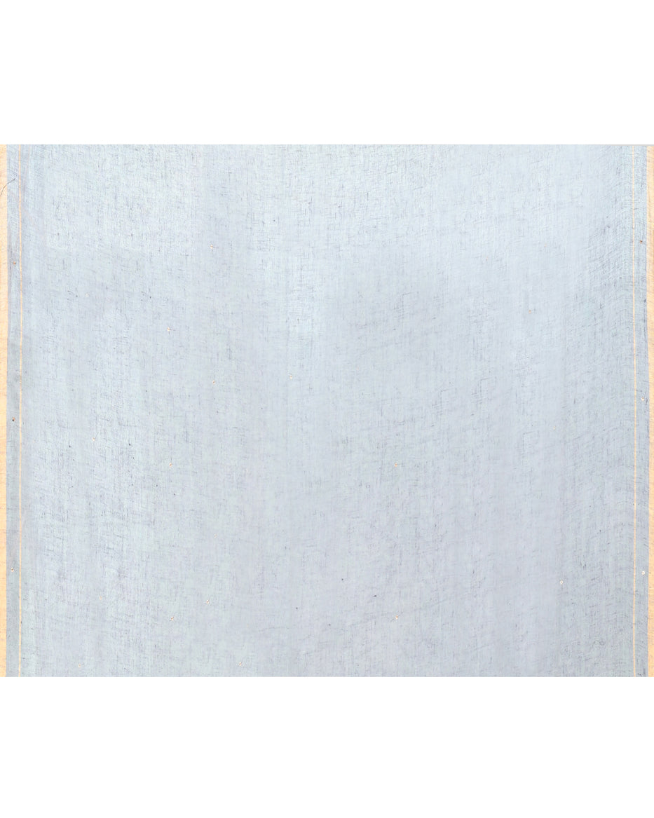 Piyari Fashion Women's Dim Gray Handloom Linen Sequin Saree With Blouse | Grocsy