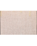 Piyari Fashion Women's Off White Linen Ball Jamdani Saree With Tassels | Grocsy