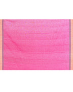 Piyari Fashion Women's Rani Pink Embellished Matka Silk Jamdani Saree | Grocsy