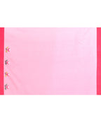 Piyari Fashion Women's Pink Embellished Silk Jamdani Saree | Grocsy