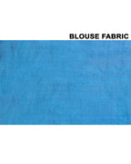 Piyari Fashion Turquoise Blue Tussar Silk Jamdani Saree With Blouse Piece | Grocsy