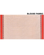 Piyari Fashion Off White Tussar Silk Jamdani Saree With Blouse Piece | Grocsy