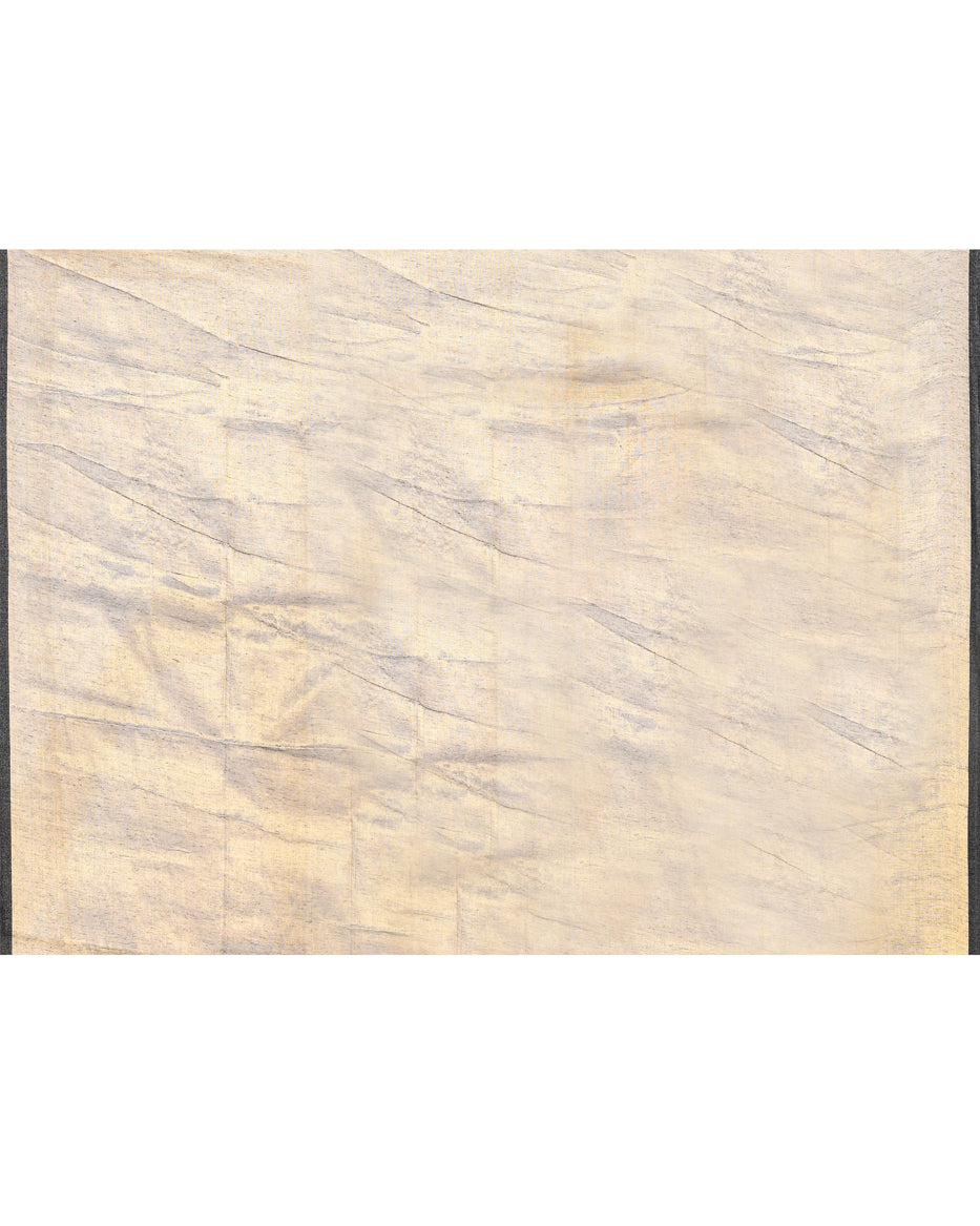 Piyari Fashion Women's Gold Dual Tone Organic Tissue Saree With Blouse Piece | Grocsy
