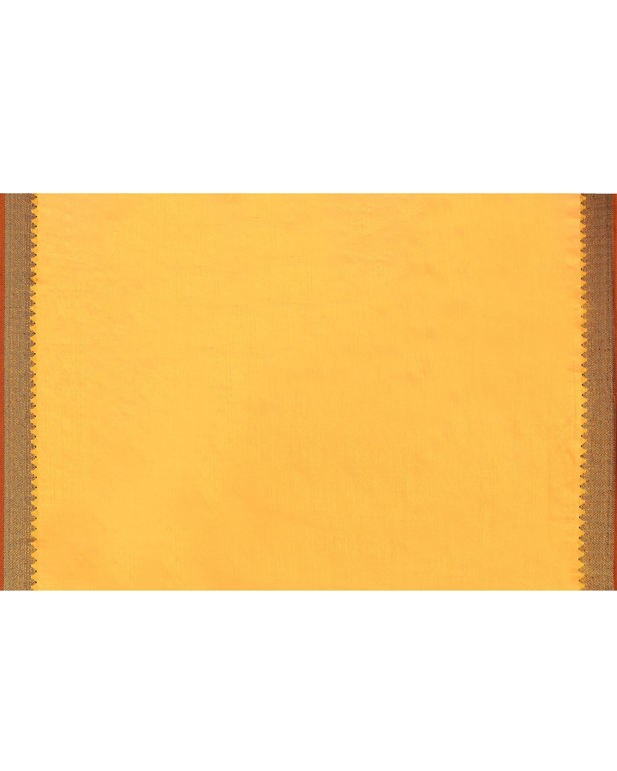 Piyari Fashion Women's Pink Yellow Dual Tone Zari Cotton Handloom Tissue Saree | Grocsy