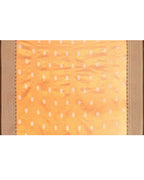 Piyari Fashion Women's Orange Zari Cotton Tissue Jamdani Saree | Grocsy