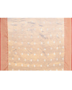 Piyari Fashion Women's Golden Zari Cotton Tissue Jamdani Saree | Grocsy