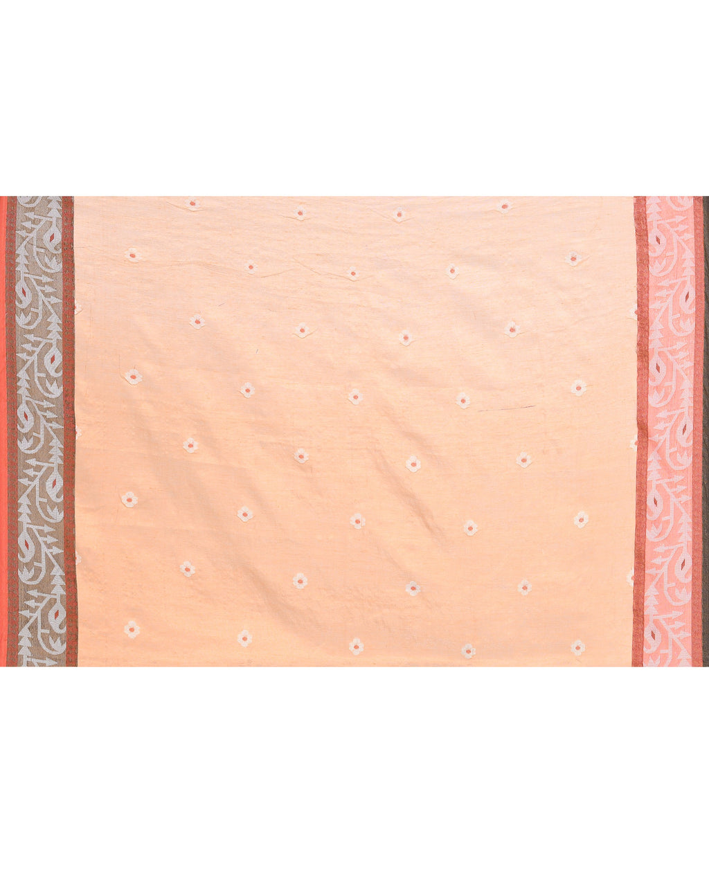 Piyari Fashion Women's Gold Zari Cotton Tissue Jamdani Saree | Grocsy