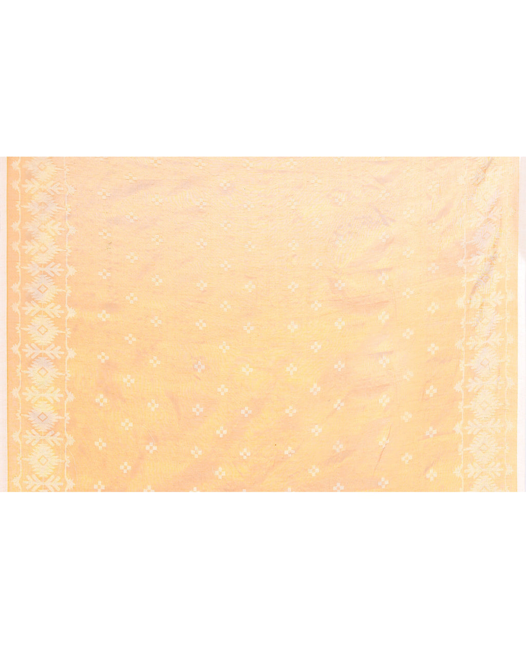 Piyari Fashion Women's Gold Zari Cotton Tissue Jamdani Saree | Grocsy
