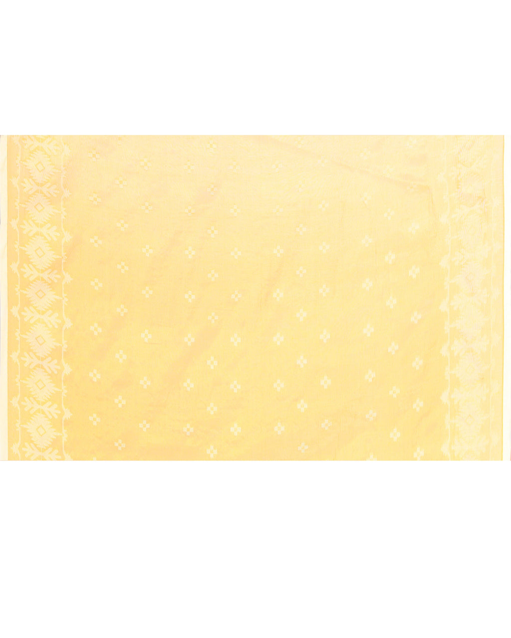 Piyari Fashion Women's Yellow Zari Cotton Tissue Jamdani Saree | Grocsy
