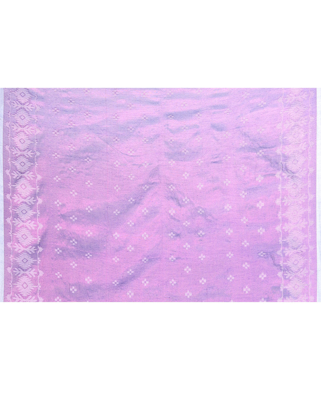Piyari Fashion Women's Purple Zari Cotton Tissue Jamdani Saree | Grocsy