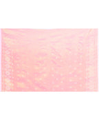 Piyari Fashion Women's Deep Peach Zari Cotton Tissue Jamdani Saree | Grocsy
