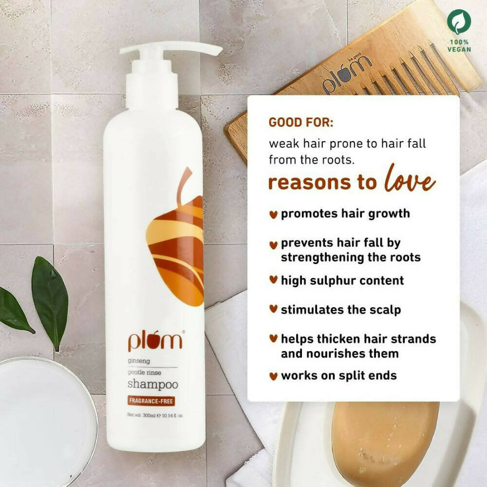 Plum Ginseng Gentle Rinse Shampoo | Grocsy