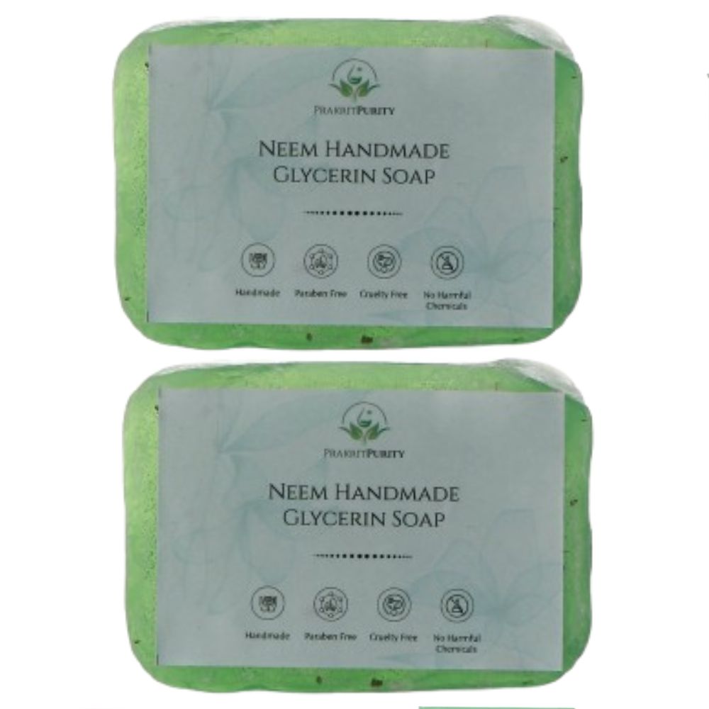 PrakritPurity Neem Handmade Glycerin Soap | Grocsy