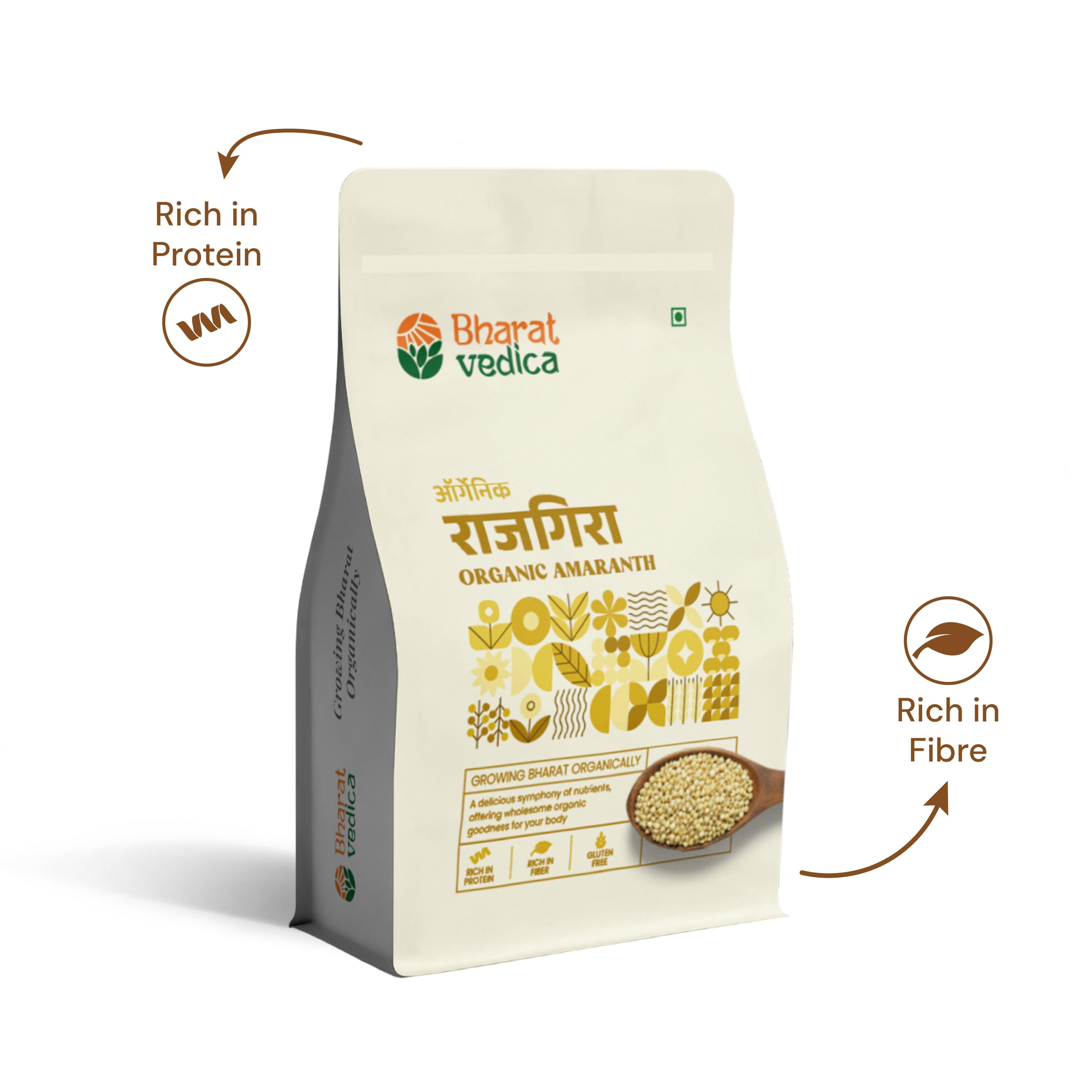 Bharat Vedica Organic Amaranth - Organic Rajgira | Grocsy
