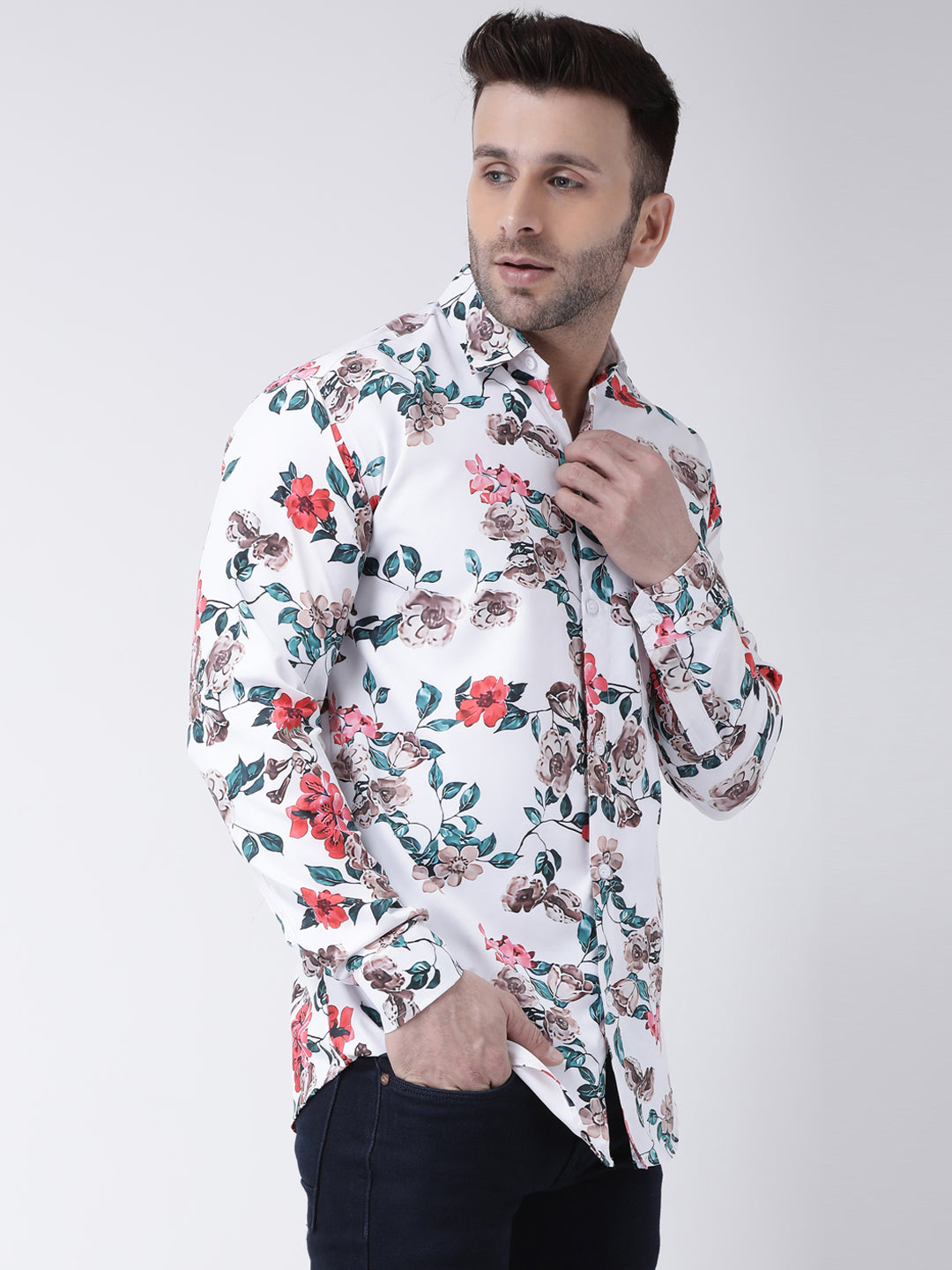 RIAG Multi color Men's Full Sleeves Printed Shirt | Grocsy