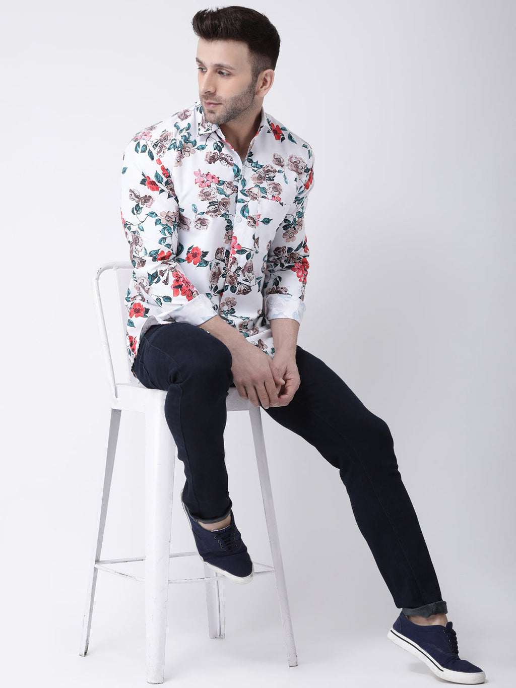 RIAG Multi color Men's Full Sleeves Printed Shirt | Grocsy