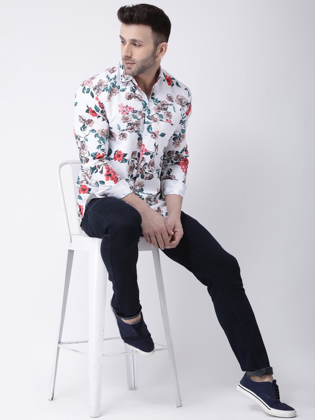 RIAG Multi color Men's Full Sleeves Printed Shirt | Grocsy